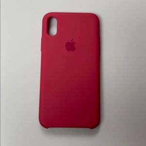 iPhone XS silicone phone case - Hibiscus